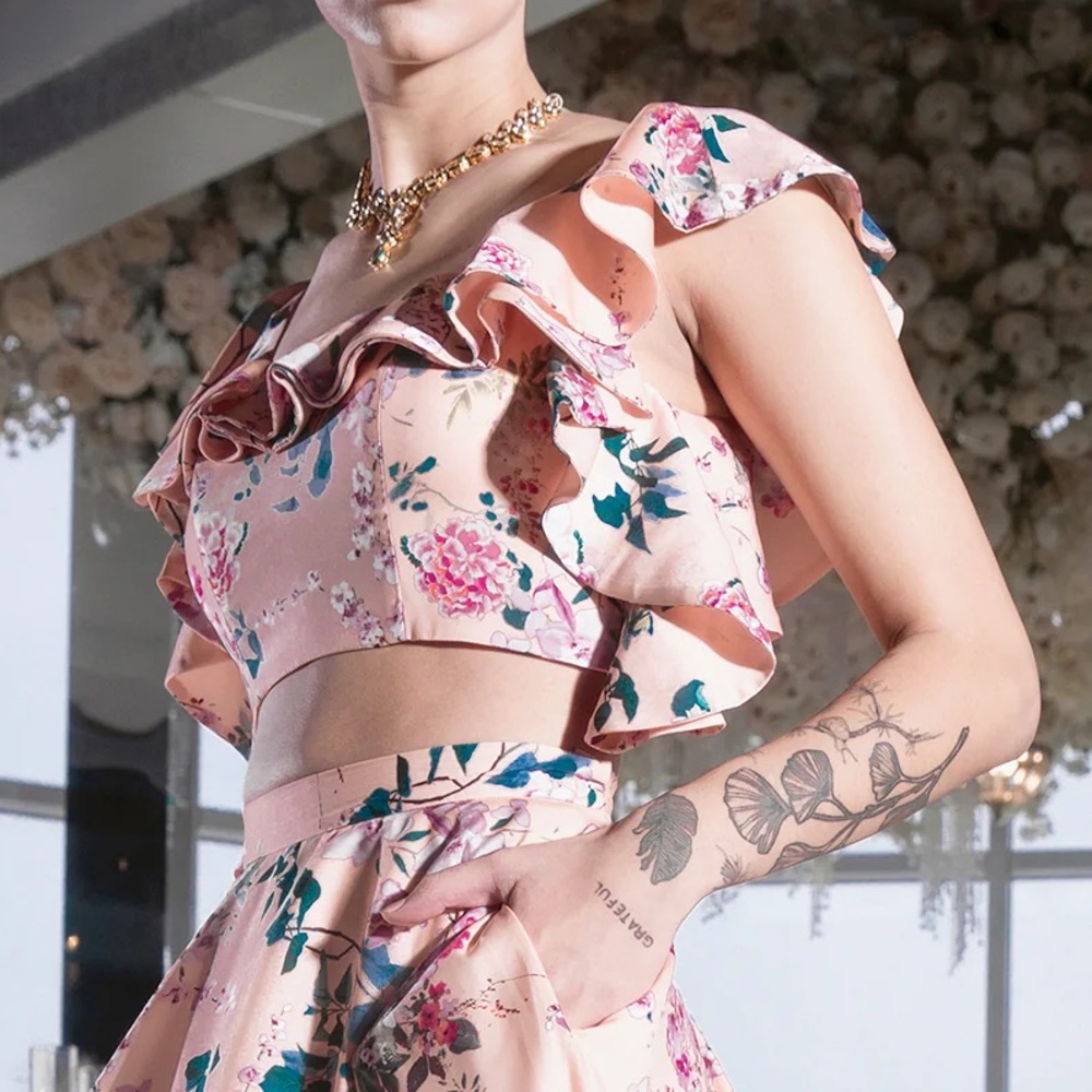 NWT Satin Lengha Top